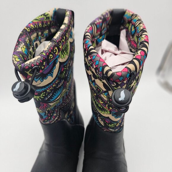 Sakroots Snow Rain Rubber Boots Insulated Drawstring Tops Womens Sz 9 NEW - Picture 5 of 8